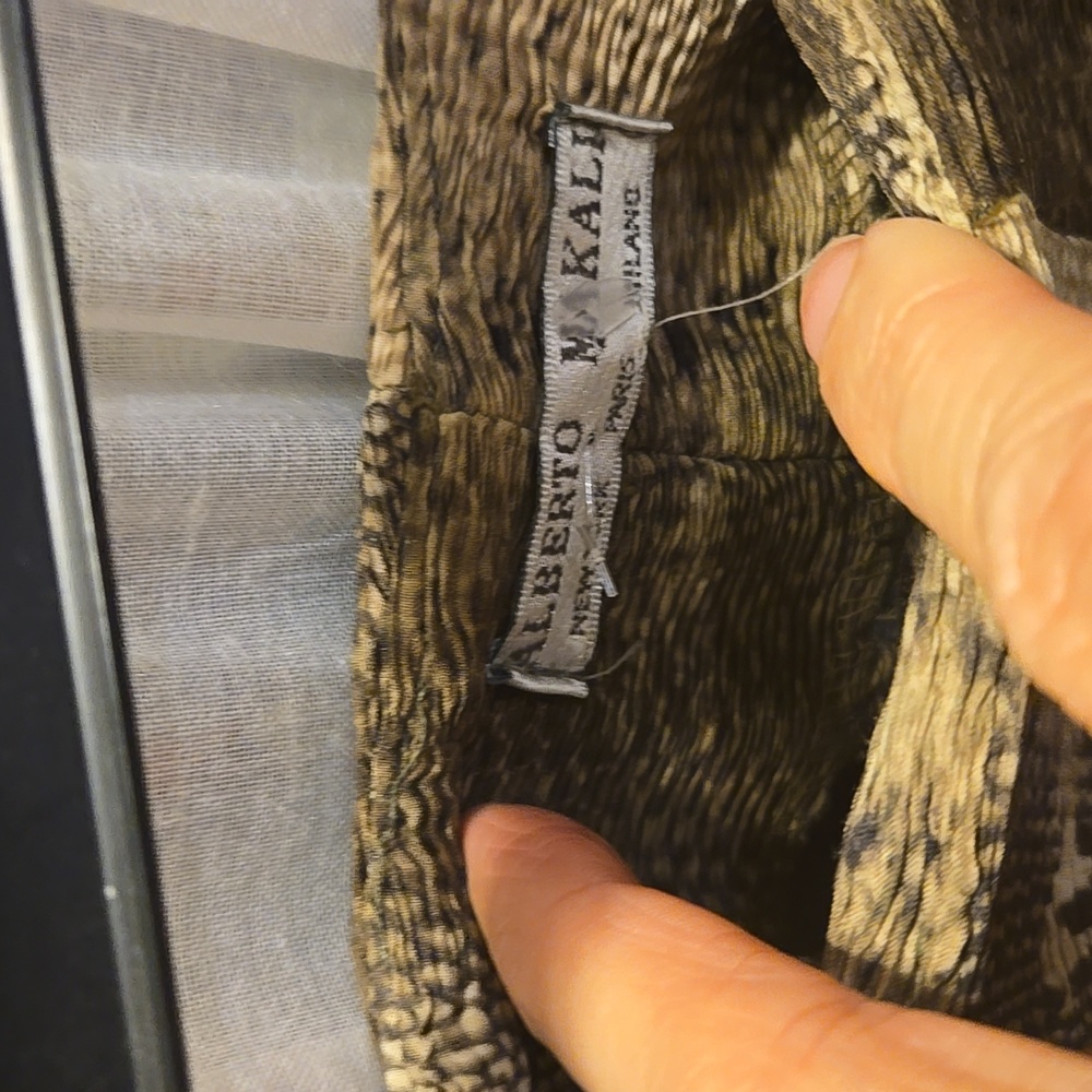 Alberto Makali Python Printed Pants - image 3